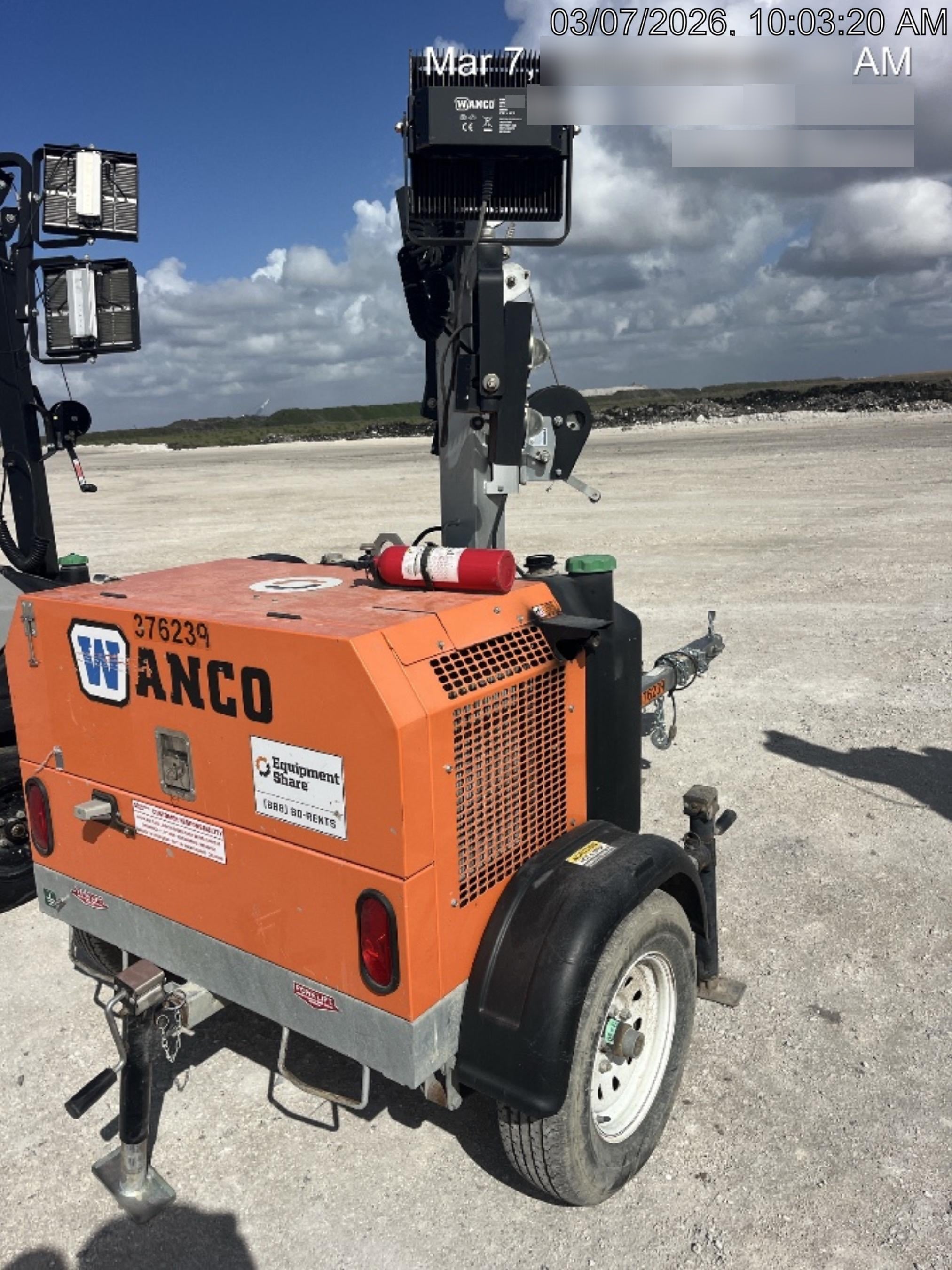 2023 Wanco WLTT-4MM4K Diesel, Deep Sea Controller, Shore Power Plug, Auto Start, (4) 350W LED Floodlights, 4kW Generator, 60 Gal Fuel Tank, 2" Ball, T3