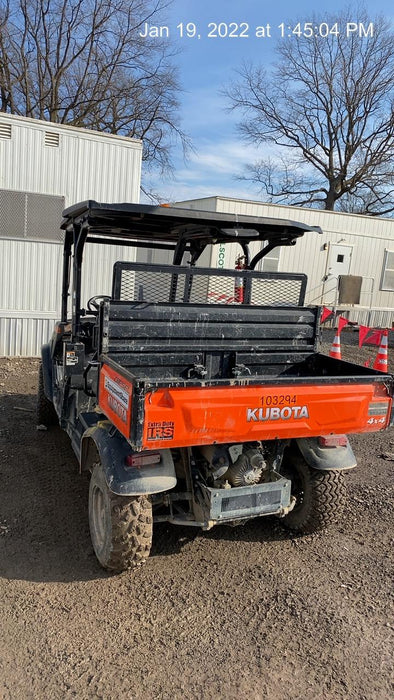 Kubota RTV-X1140W-H 4WD utility cart -LED strobe -Windshield tempered glass -Plastic canopy -Wire harness kit -Backup alarm