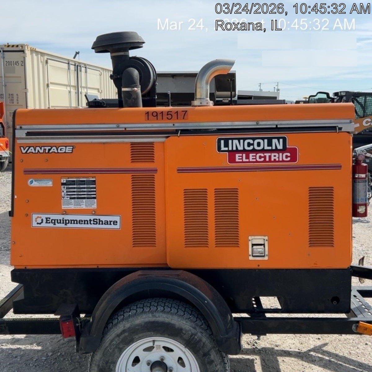 2021 Lincoln Electric Vantage 549X Ready Pak 3, ORANGE (includes trailer, cable rack, fender light kit)