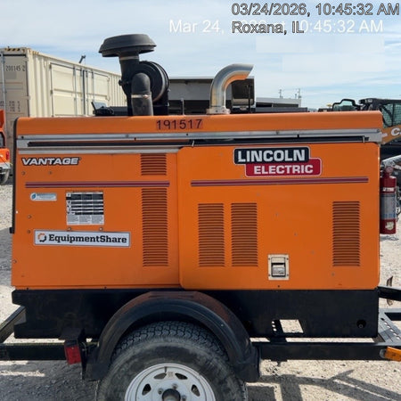 2021 Lincoln Electric Vantage 549X Ready Pak 3, ORANGE (includes trailer, cable rack, fender light kit)