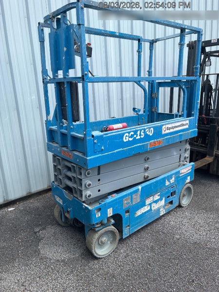 2020 Genie GS-1930 Solid Non Marking Tires, Beacon, Folding rails with half height swing gate