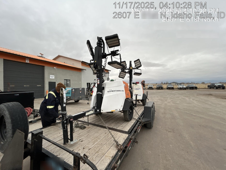 2023 Generac MLT2 Diesel, Flex Switch 120V Input, Powerzone Controller, 
(4) 320W LED Lights, 4kW Generator, 39.9 Gal Fuel Tank, 2" Ball, T3