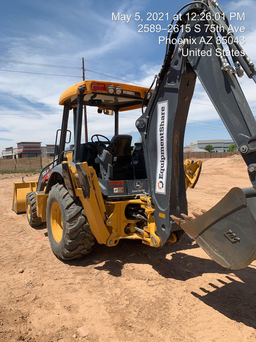 2020 John Deere 310LEP Canopy, 4WD, Standard Stick, Pilot Controls, 2 Way Hydraulics, TAG Manual QC
