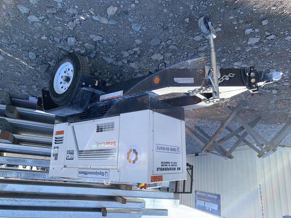 2020 Multiquip DLW400ESA4 400 amp Welder, 14kW, 120/240V, T4F Kubota, Trailer