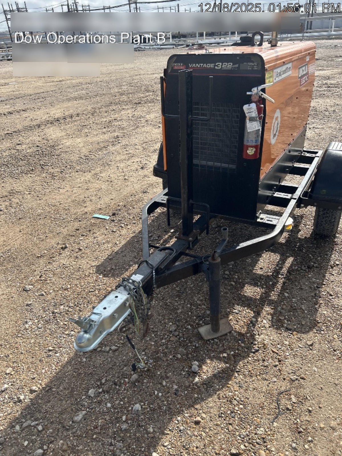 2021 Lincoln Electric Vantage 322 Vantage 322 Ready Pak 3 w/ Decals, ORANGE (includes trailer, cable rack, fender light kit) NO Telematics