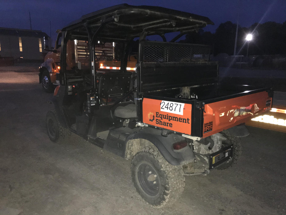Kubota RTV-X1140W-H Kubota RTVX1140WH 4wd Utility Cart, LED Strobe, Windshield Tempered Glass, Pastic Canopy, Wire Harness Kit, Backup Alarm