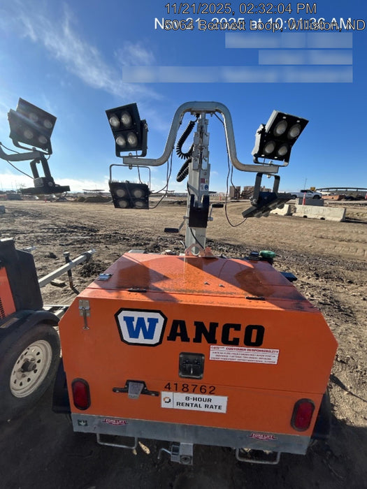 2024 Wanco WLTT-4MM4K Diesel, Deep Sea Controller, Shore Power Plug, Auto Start, (4) 350W LED Floodlights, 4kW Generator, 60 Gal Fuel Tank, 2" Ball, T3