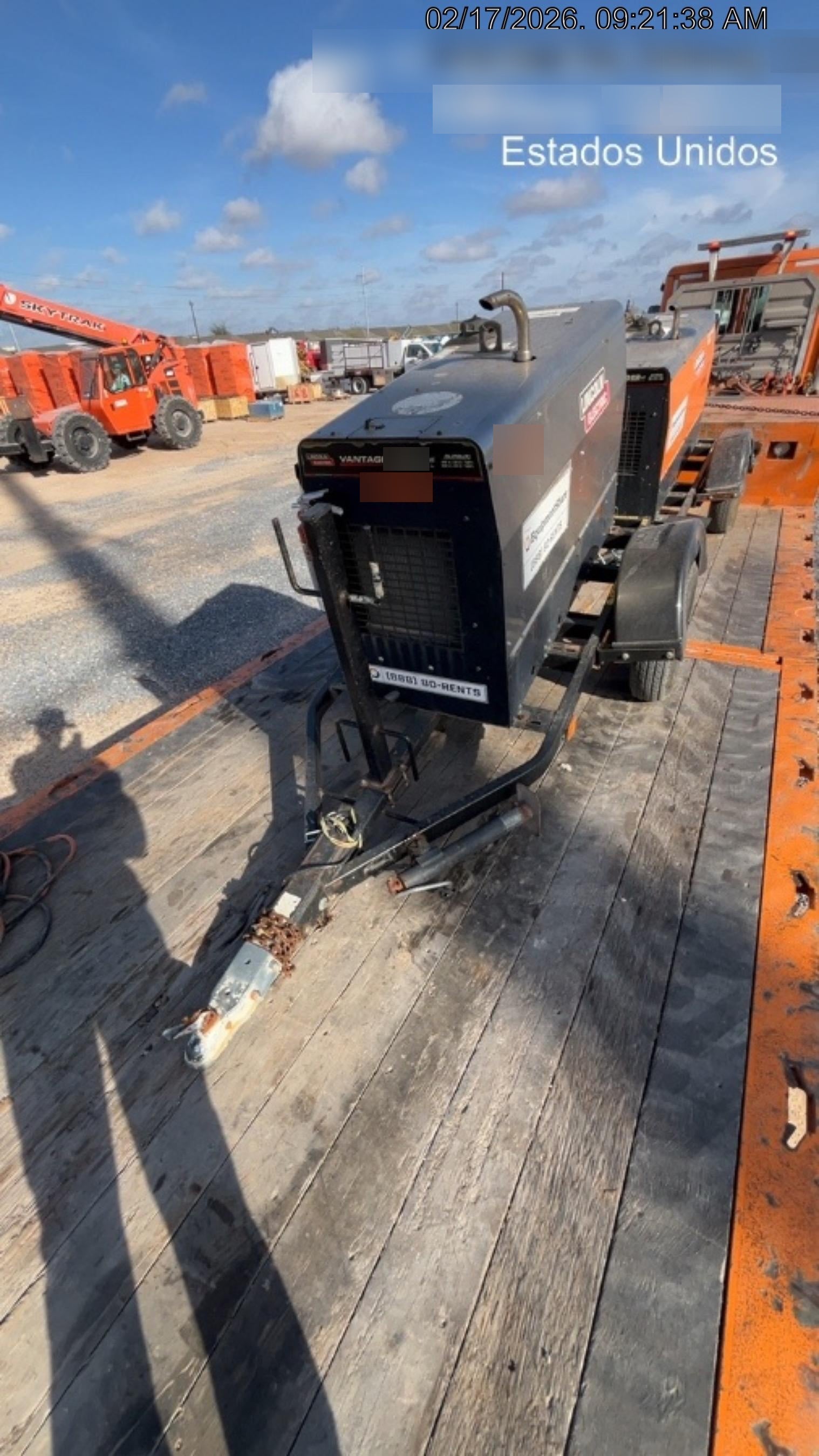 2019 Lincoln Electric Vantage 322 Lincoln Vantage 322 Welder w/Trailer, Light Kit, Cable Rack