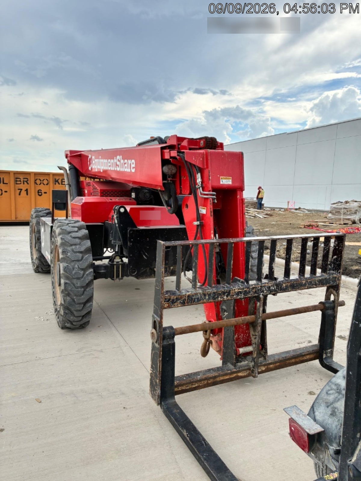 2019 Manitou MTA8044 74hp T4F, Open ROPS, Cab and Boom LED work lights, Auxiliary Hydraulics, Solid Tires, Amber strobe, Lift Hook 66" Carriage, 60" Forks