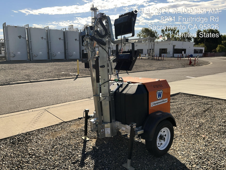 2024 Wanco WLTT-4MM4K Diesel, Deep Sea Controller, Shore Power Plug, Auto Start, (4) 350W LED Floodlights, 4kW Generator, 60 Gal Fuel Tank, 2" Ball, T3