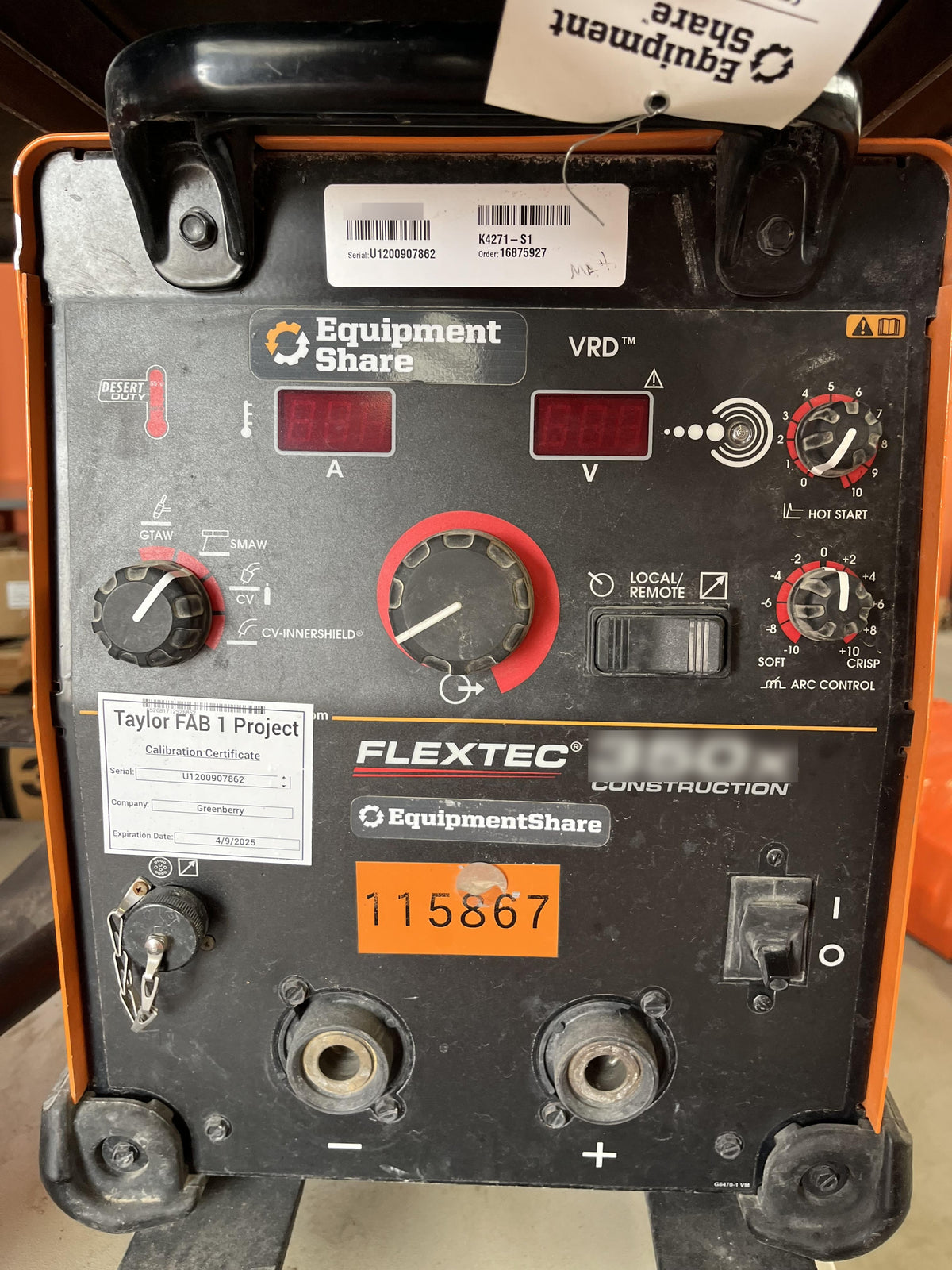 2020 LINCOLN ELECTRIC FLEXTEC 350X