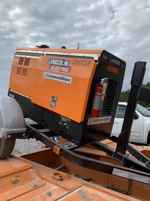 2022 Lincoln Electric LE400 Kubota V1505, Trlr, Cable Rack, Light Kit, ES Decals, T3