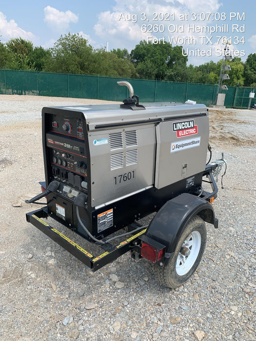 2018 Lincoln Electric Vantage 322 Lincoln Vantage 322 Welder Ready Pak 3 - Vantage 322, Trailer, Fender and light kit, Cable rack