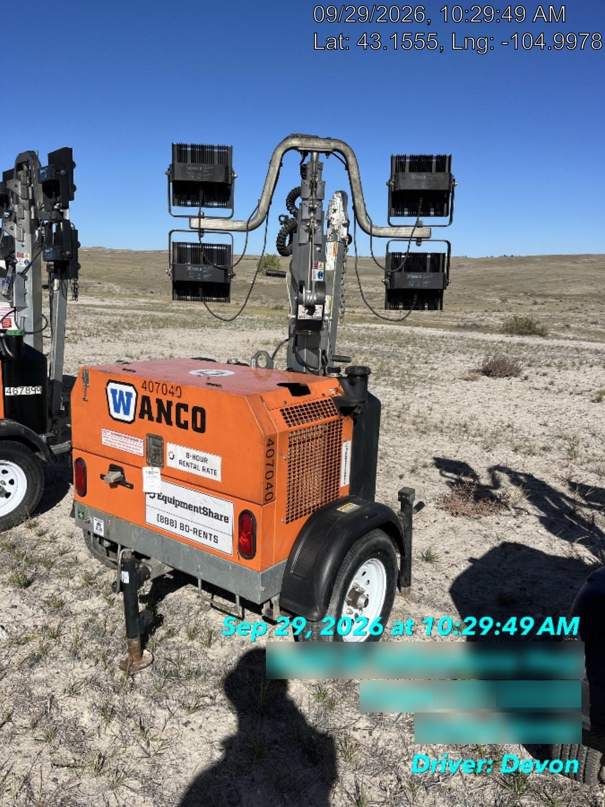 2024 Wanco WLTT-4MM4K Diesel, Deep Sea Controller, Shore Power Plug, Auto Start, (4) 350W LED Floodlights, 4kW Generator, 60 Gal Fuel Tank, 2" Ball, T3