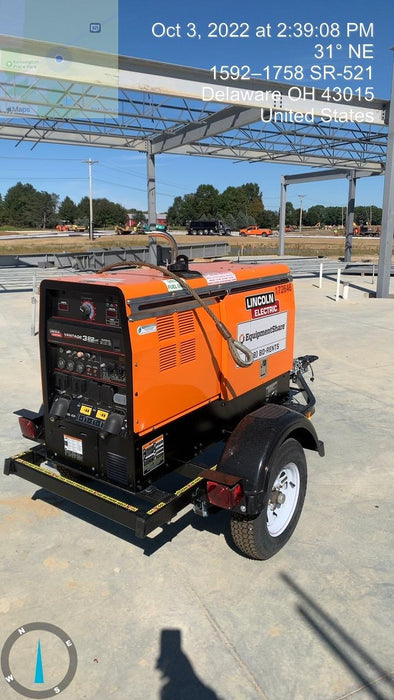 2021 Lincoln Electric Vantage 322 Vantage 322 Ready Pak 3 w/ Decals, ORANGE (includes trailer, cable rack, fender light kit) NO Telematics