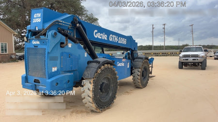 2018 Genie GTH-1056 GTH-1056 w/CAB, Solid Tires, Work Lights, 60" carriage/forks, cab mesh, beacon