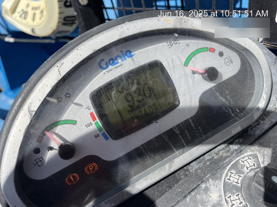 2019 Genie GTH-5519 Canopy, Solid RT Tires, LED Work Lights, Beacon w/48" Carriage, 48" Forks