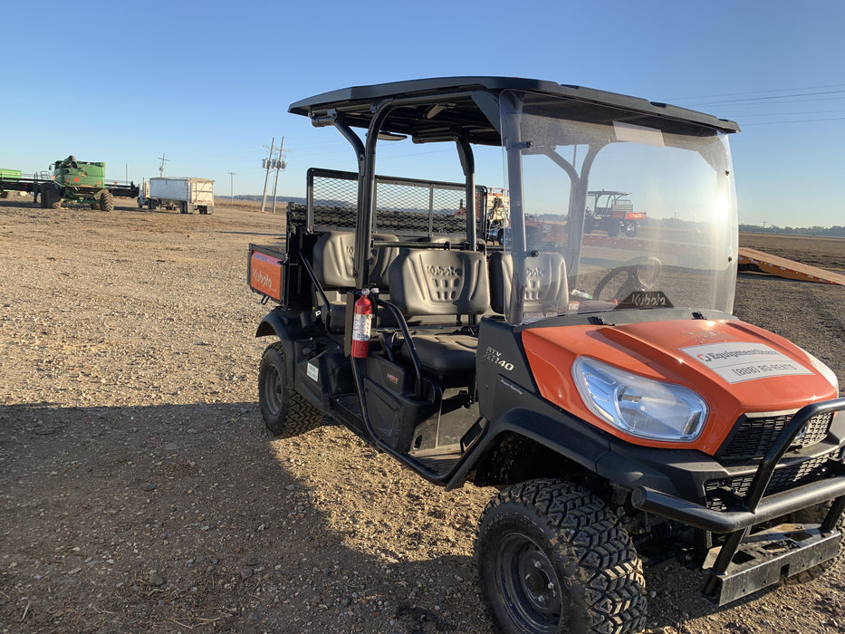2021 Kubota RTV-X1140W-H Plastic Canopy, Windshield Acrylic Clear, LED Strobe Light, Wire Harness Kit, Back up Alarm
