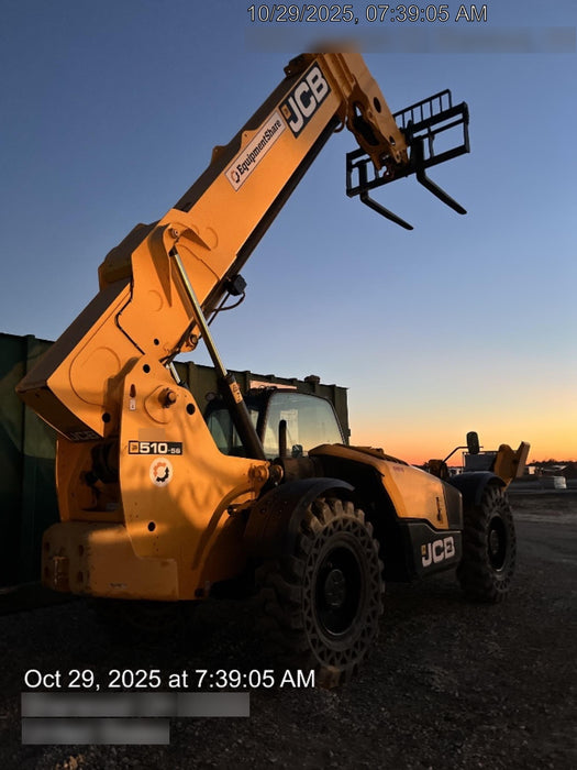2020 JCB 510-56 Cab/Heat/Air, Solid Tires, Work Lights, Beacon, Aux Hydraulics, Back up Alarm, Lifting Eye, ES Decals