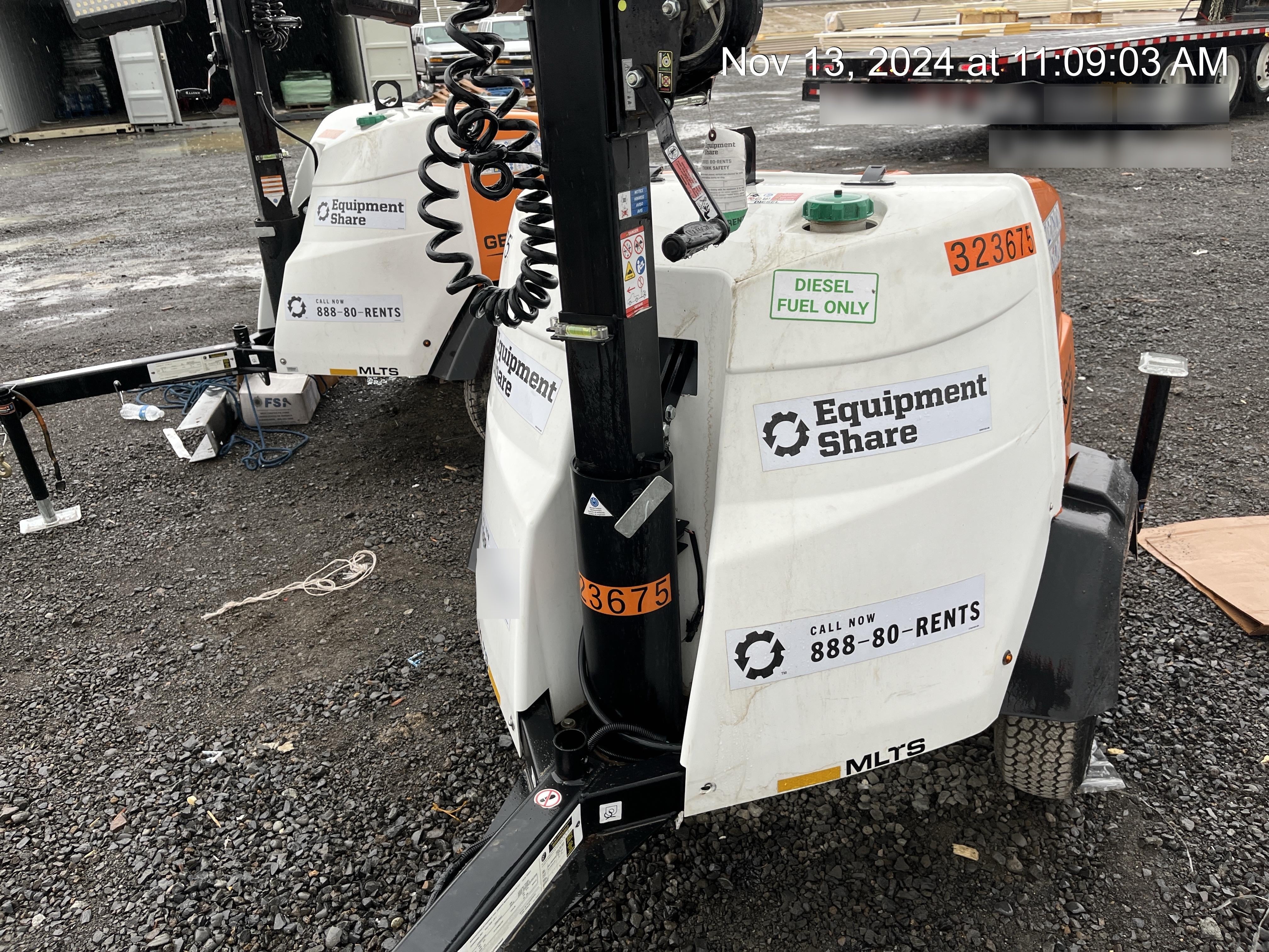 2023 Generac MLT2 Diesel, Flex Switch 120V Input, Powerzone Controller, (4) 320W LED Lights, 4kW Generator, 39.9 Gal Fuel Tank, 2" Ball, T3