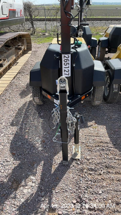 2022 Allmand NLV3GR (4) LED Light Fixture 350W, 23' Vertical Mast, 3kW Prime, Towable, ES Decals, T3