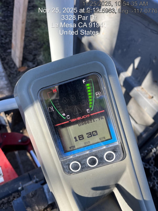 2023 TAKEUCHI TB216R