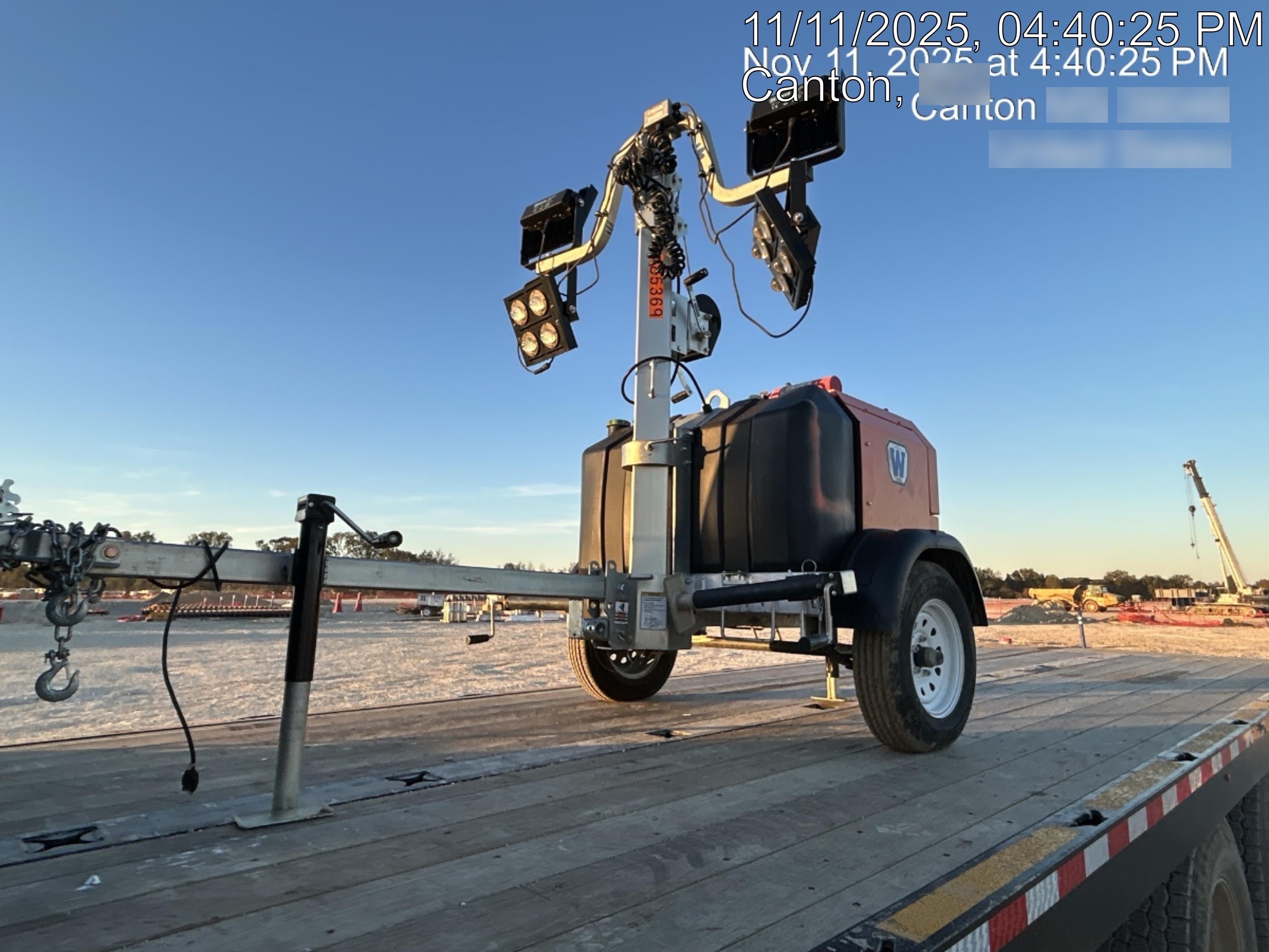 2025 Wanco WLTT-4MM4K Diesel, Mitsubishi L2E, 9.0HP @1800 rpm, Deep Sea Controller, Shore Power Plug, Auto Start, (4) 350W LED Floodlights, 4kW Generator, 60 Gal Fuel Tank, 2" Ball, T3