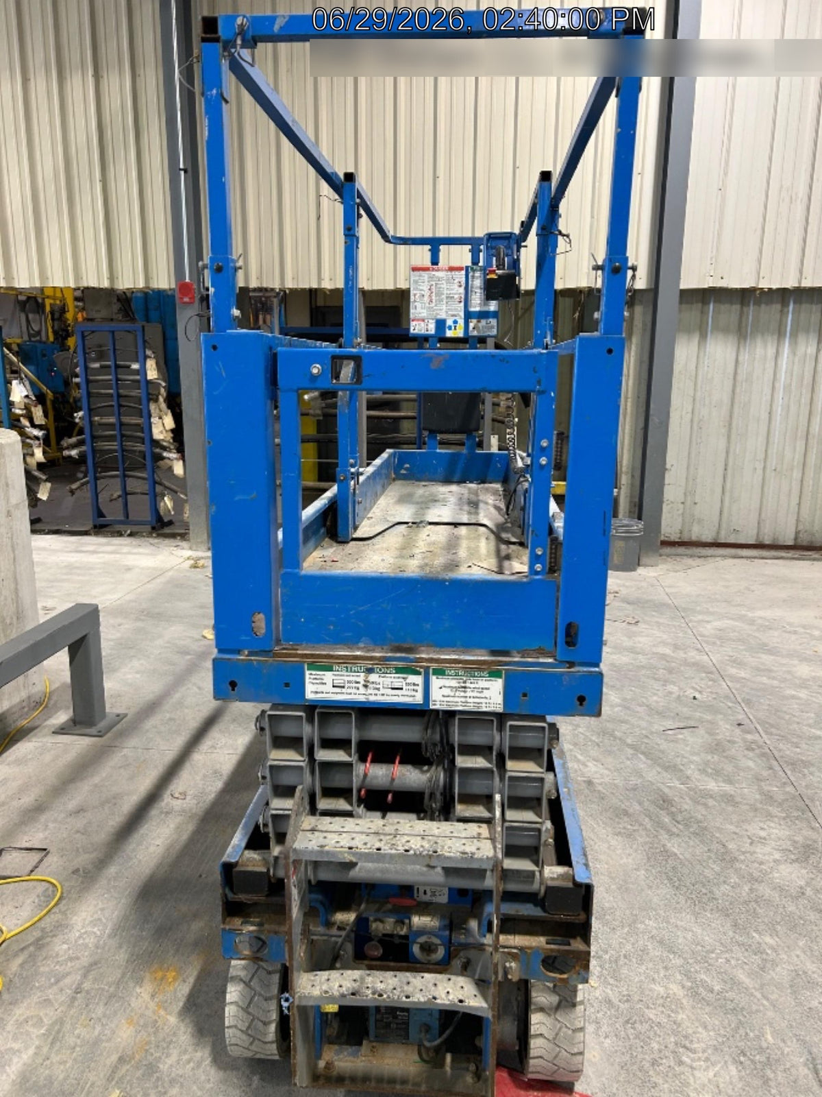 2020 Genie GS-1930 Solid Non Marking Tires, Beacon, Folding rails with half height swing gate