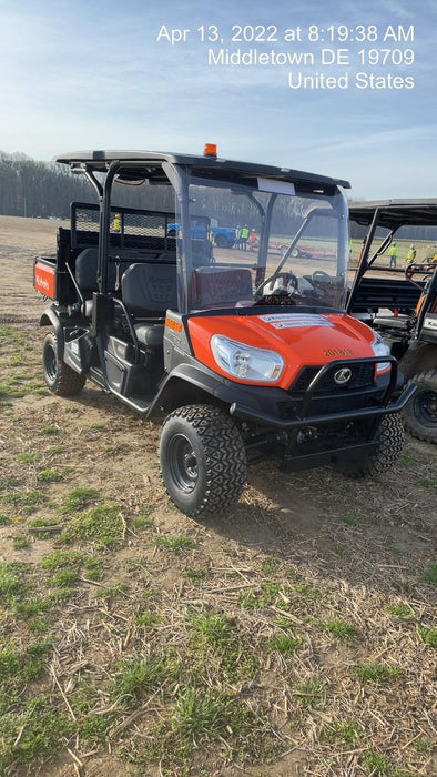 2022 Kubota RTV-X1140W-H Plastic Canopy, Windshield Acrylic Clear, LED Strobe Light, Wire Harness Kit, Back up Alarm