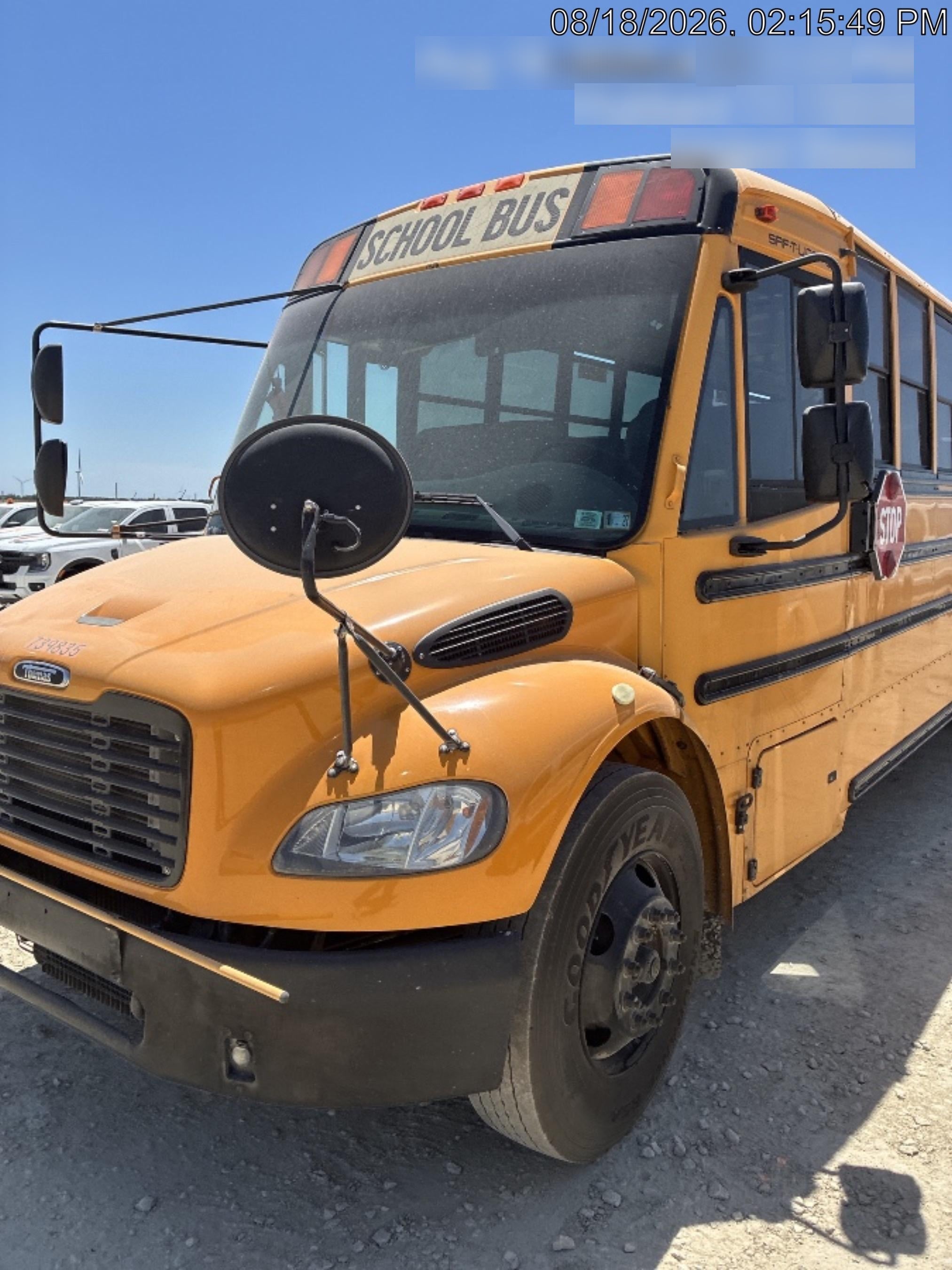 2014 FREIGHTLINER Thomas 72 Passenger Bus