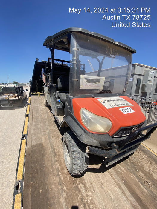 2019 Kubota RTV-X1140 4wd Utility Cart, LED Strobe, Windshield Tempered Glass, Plastic Canopy, Wire Harness Kit, Backup Alarm