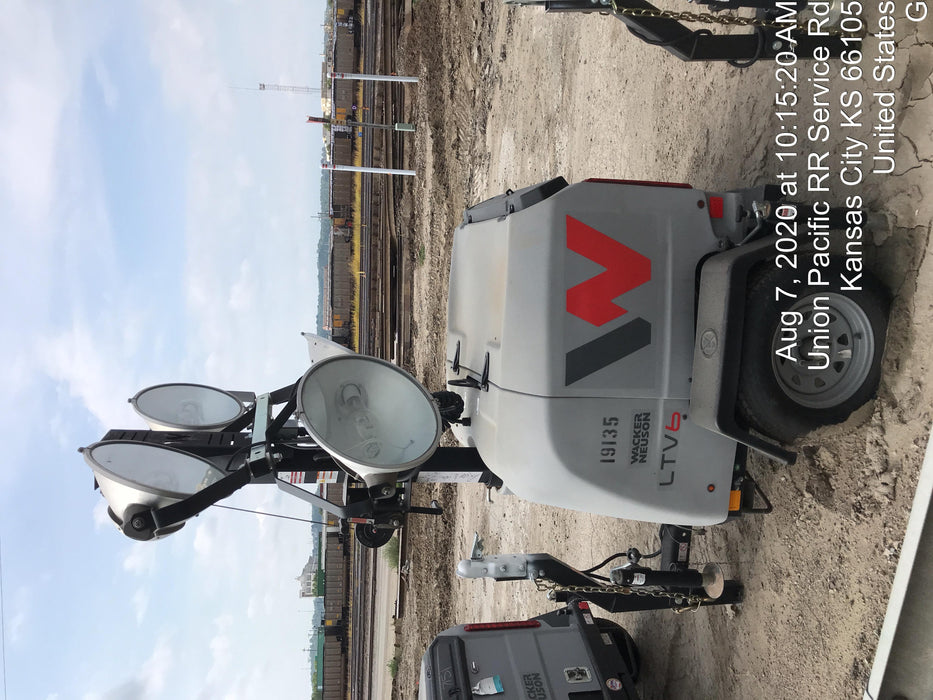 2018 Wacker Neuson LTV6L-MH Wacker Neuson LTV6L Mobile Light Tower w/Fuel Level Sensor Installed