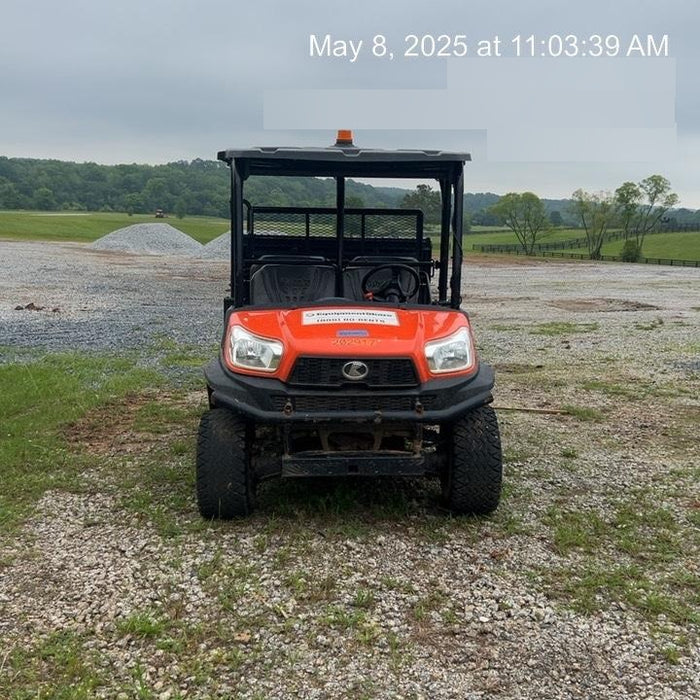 2022 Kubota RTV-X1140W-H Plastic Canopy, Windshield Acrylic Clear, LED Strobe Light, Wire Harness Kit, Back up Alarm