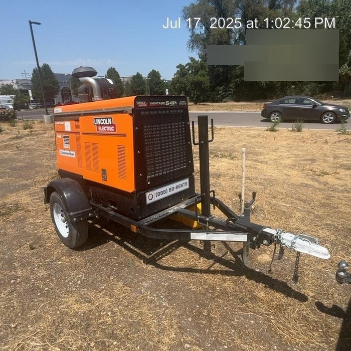 2021 Lincoln Electric Vantage 549X Ready Pak 3, ORANGE (includes trailer, cable rack, fender light kit)