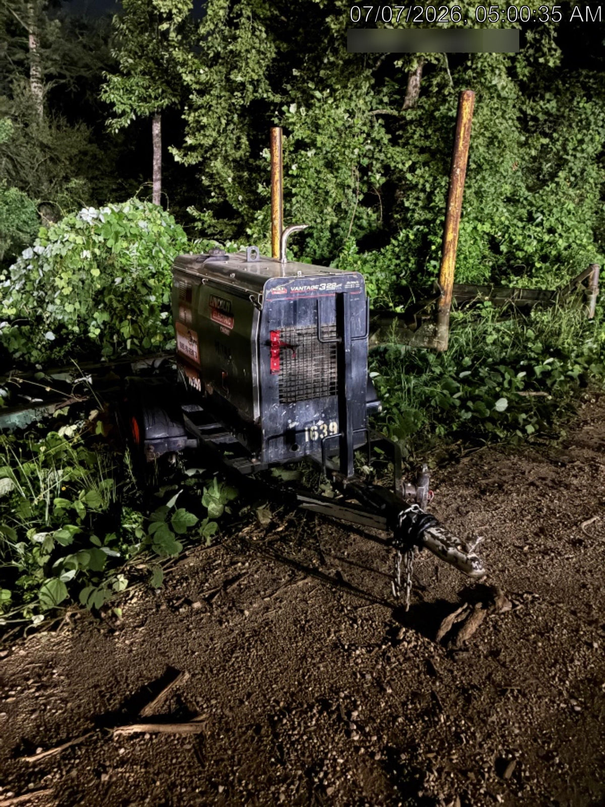 2018 Lincoln Electric Vantage 322 Lincoln Vantage 322 Welder Ready Pak 3 - Vantage 322, Trailer, Fender and light kit, Cable rack