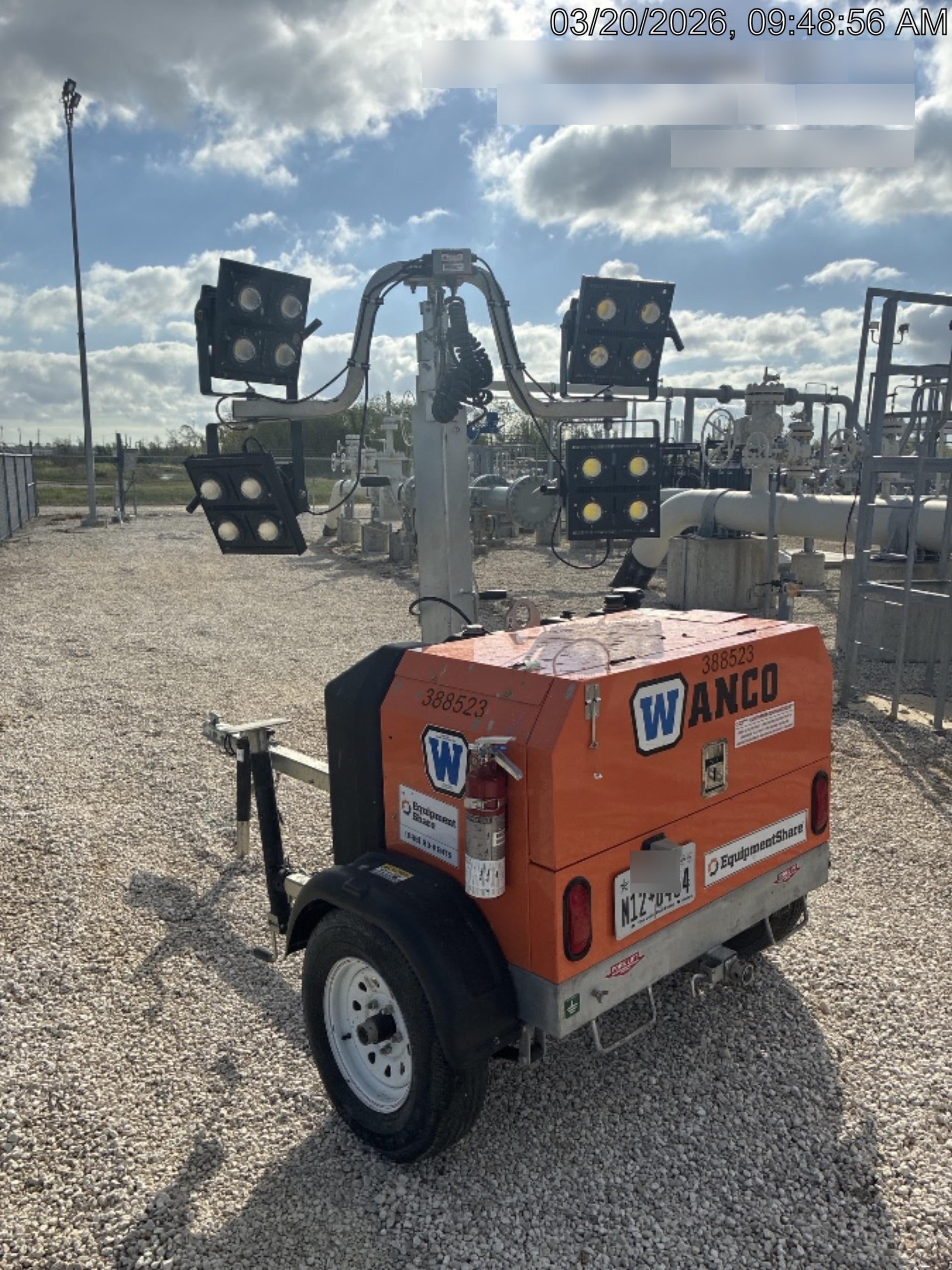 2024 Wanco WLTT-4MM4K Diesel, Deep Sea Controller, Shore Power Plug, Auto Start, (4) 350W LED Floodlights, 4kW Generator, 60 Gal Fuel Tank, 2" Ball, T3