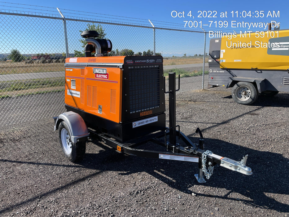 2022 Lincoln Electric Vantage 549X Crosslink Technology, Trailer Mounted, ES Decals, T3