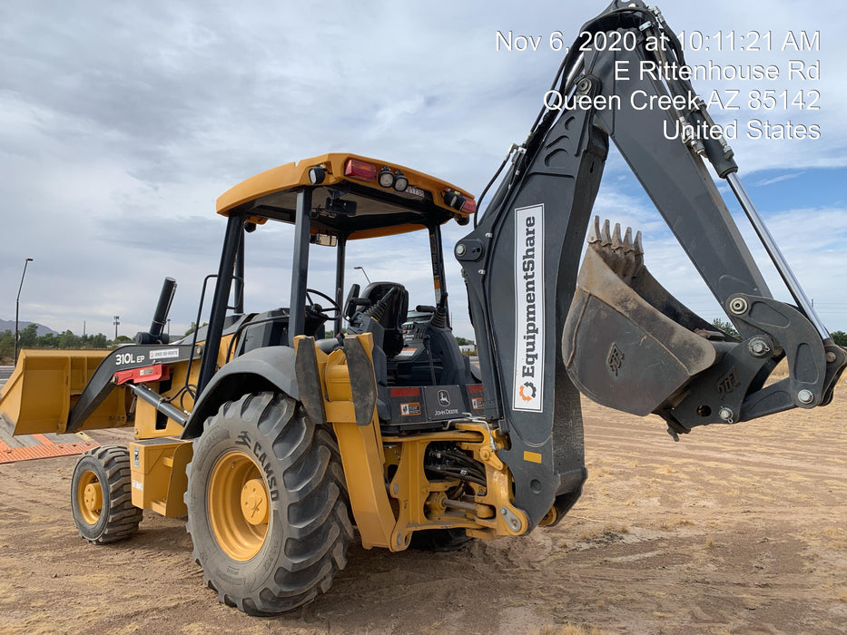 2020 John Deere 310LEP Canopy, 4WD, Standard Stick, Pilot Controls, 2 Way Hydraulics, TAG Manual QC