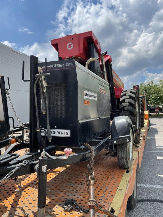 2019 Lincoln Electric Vantage 322 Welder Ready-Pak 3, Two wheel trailer, Fender and Light kit, Cable Rack