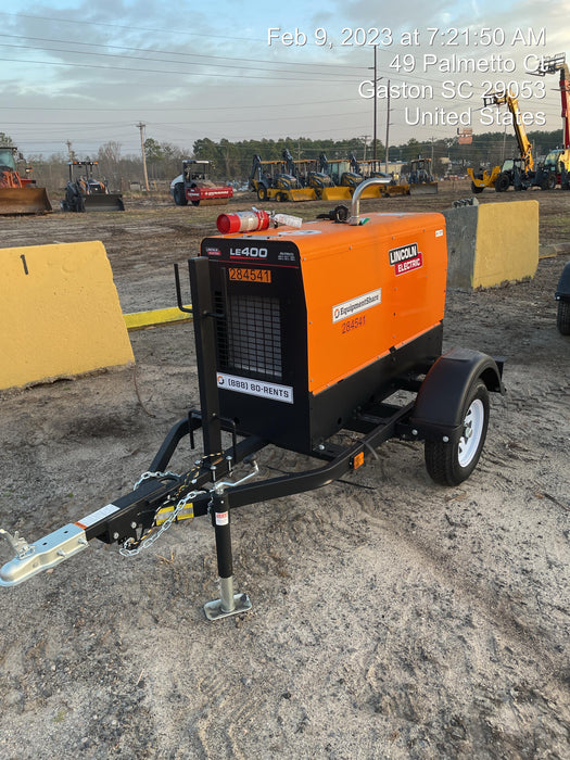 2022 Lincoln Electric LE400 Kubota V1505, Trlr, Cable Rack, Light Kit, ES Decals, T3