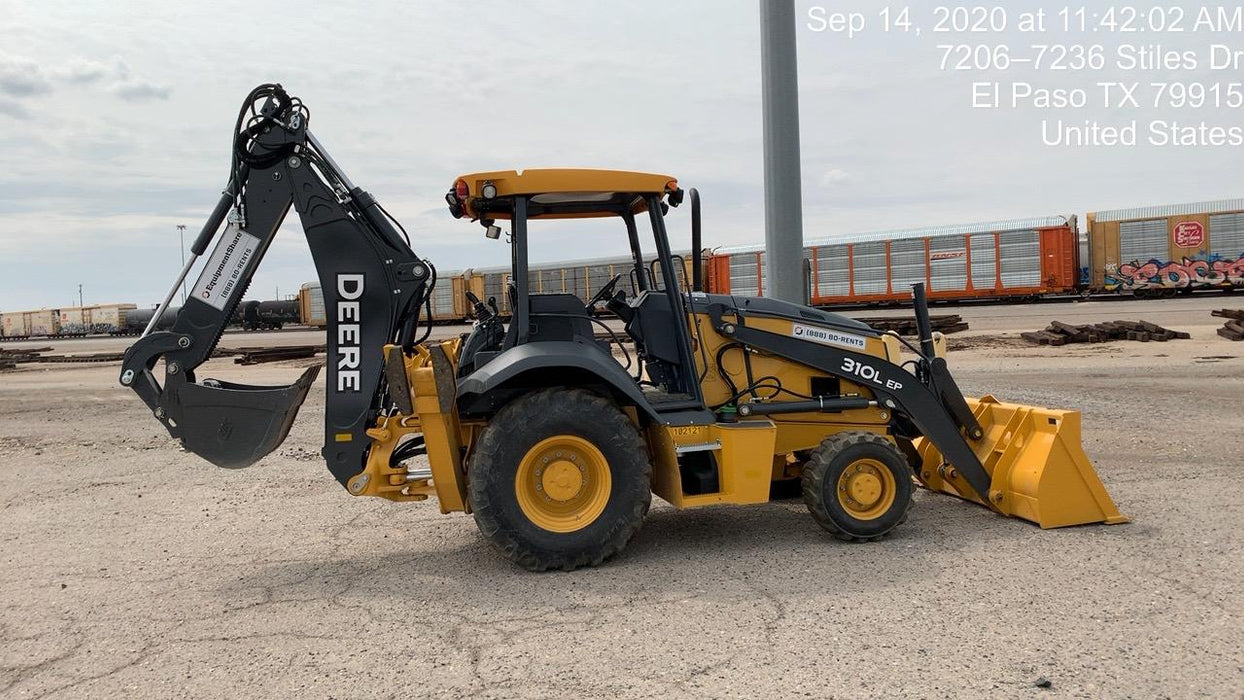 2020 John Deere 310LEP - Extendable Stick Canopy, 4WD, Extendable Stick, Pilot Controls, 2 Way Hydraulics, TAG Manual QC