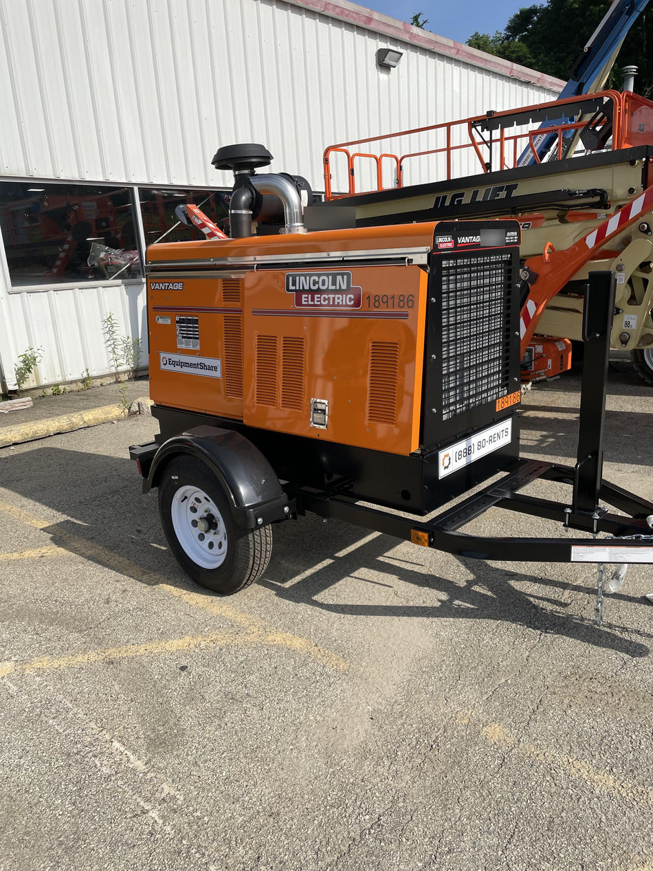 2021 Lincoln Electric Vantage 549X Ready Pak 3, ORANGE (includes trailer, cable rack, fender light kit)