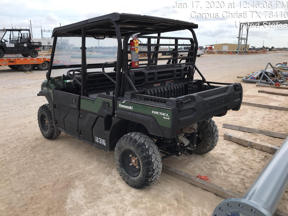 2018 Kawasaki MULE PRO-DX Kawasaki Mule 4x4 Diesel UTV w/Hard Top, Windshield, Beacon, Backup Alarm, ES Keypad/Hardware Installed