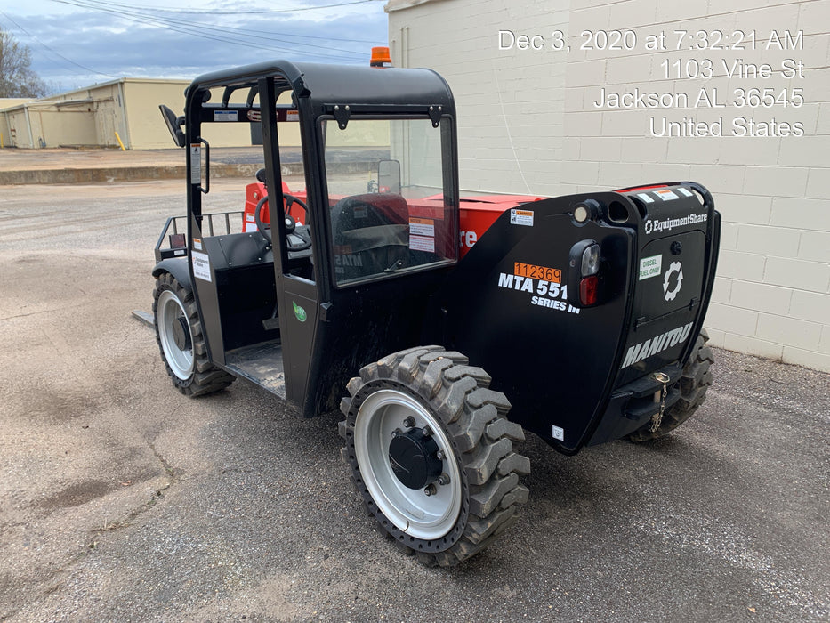 2020 Manitou MTA5519 Canopy, Solid Tires, Work Lights, Beacon, Aux Hydraulics, Back up Alarm, Mirrors, ES Keypad
