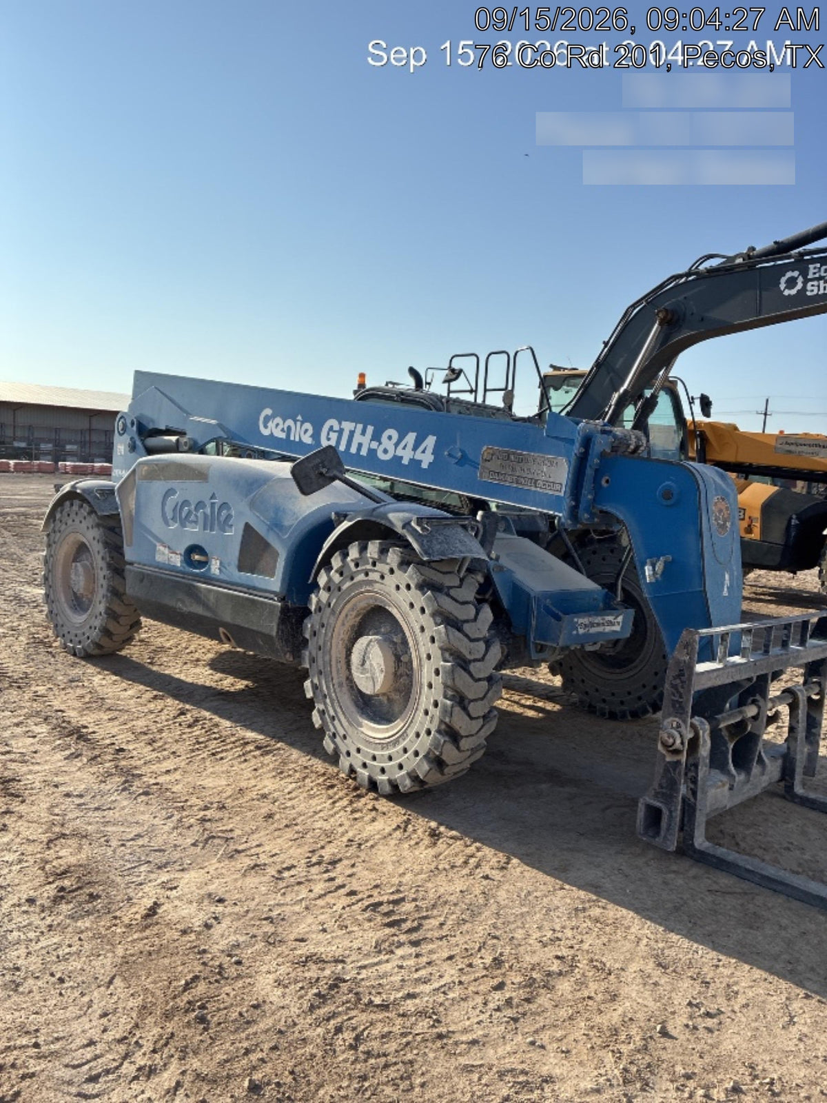 2018 Genie GTH-844 Genie GTH-844 w/Enclosed Cab w/HVAC, Work Lights, Solid Tires, Beacon, 60" Carriage and Forks