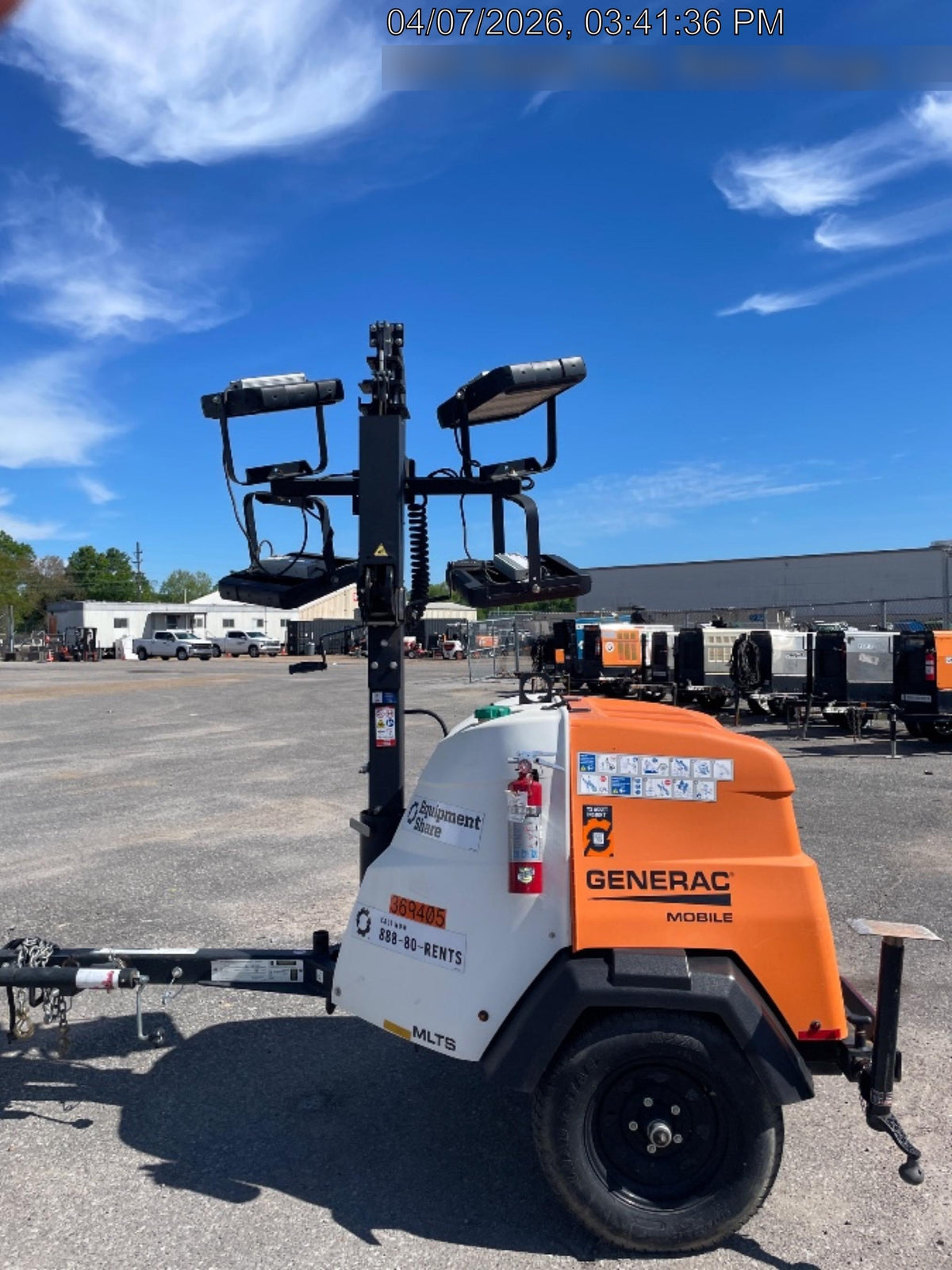 2023 Generac MLT2 Diesel, Flex Switch 120V Input, Powerzone Controller, 
(4) 320W LED Lights, 4kW Generator, 39.9 Gal Fuel Tank, 2" Ball, T3