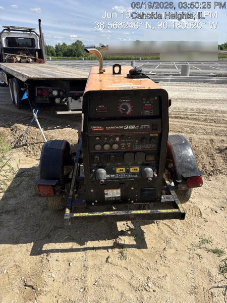 2021 Lincoln Electric Vantage 322 Vantage 322 Ready Pak 3 w/ Decals, ORANGE (includes trailer, cable rack, fender light kit) NO Telematics