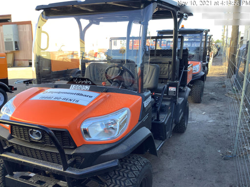 2021 Kubota RTV-X1140W-H Plastic Canopy, Windshield Acrylic Clear, LED Strobe Light, Wire Harness Kit, Back up Alarm