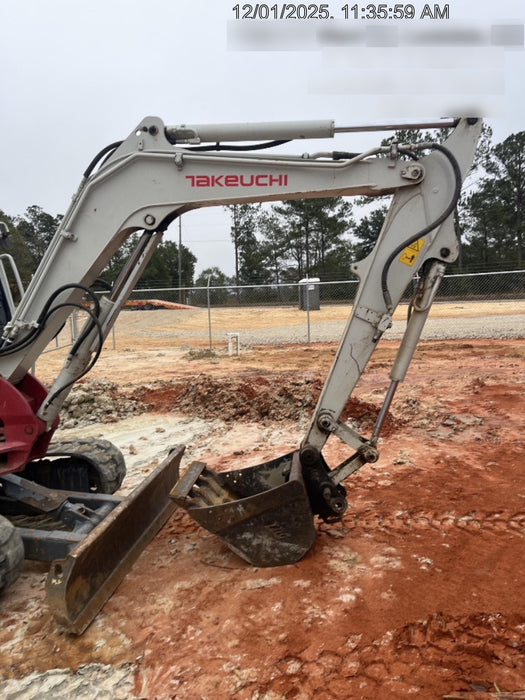 2020 Takeuchi TB250-2C Cab/Heat/Air, Rubber Tracks, Manual TAG QC