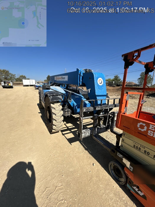 2018 Genie GTH-844 GTH-844 w/Open ROPS, Solid Tires, beacon/work lights, 60" carriage/forks